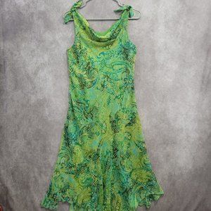 Vintage Paisley Midi Dress Sz 8